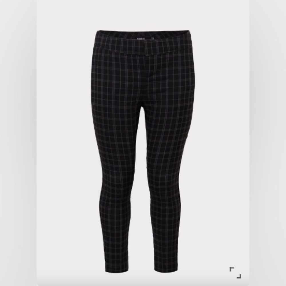 Torrid Plaid Ankle Skinny Pants - Picture 2 of 11